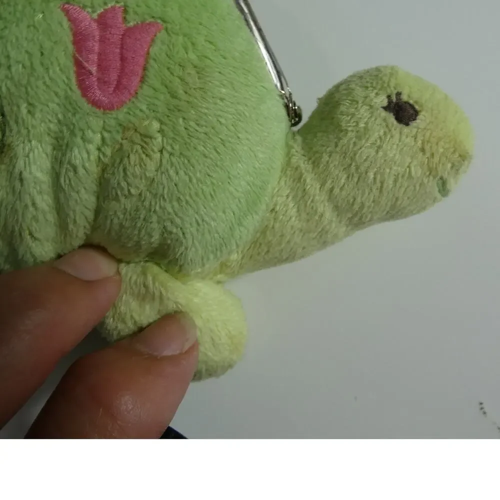 Gymboree 2009 Turtle Plush Clasp Purse 6.5 Inches Handle